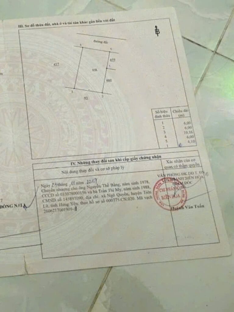 Sổ Riêng Giá Rẻ Tại Phường Tân Hạnh
